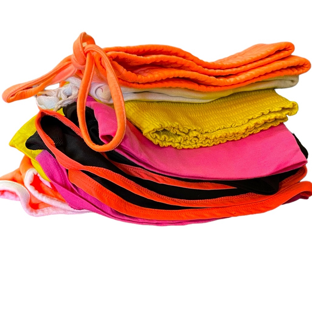5 Pairs of Booty Shorts Sexy Cute Bundle Stretchy Bright Colors EUC